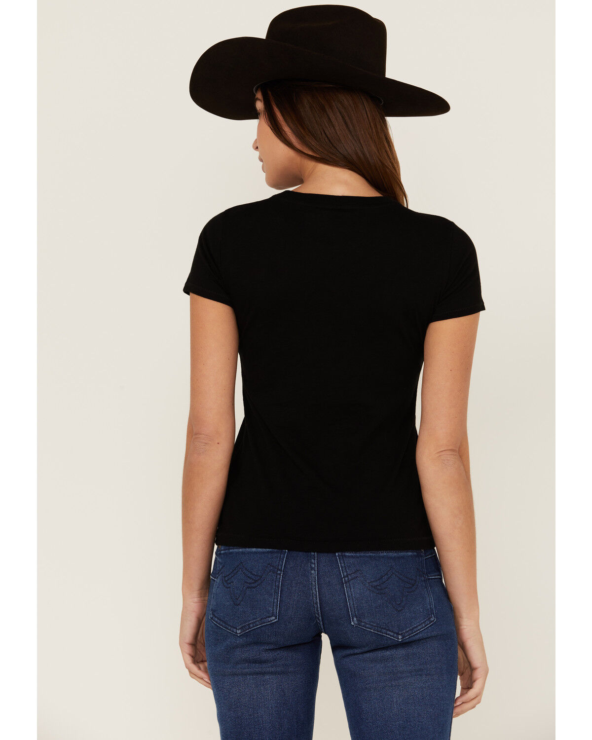 Image #3 - RANK 45® Women's Logo Graphic Tee, Black, hi-res