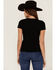 Image #3 - RANK 45® Women's Logo Graphic Tee, Black, hi-res