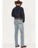 Image #3 - RANK 45® Men's Pistol Medium Wash Slim Straight Stretch Denim Performance Jeans, Light Wash, hi-res