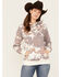 Image #1 - Hooey Women's Plains Cow Print Hoodie, , hi-res