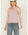 Image #1 - White Crow Women's Howdy Embroidered Tank , Lavender, hi-res