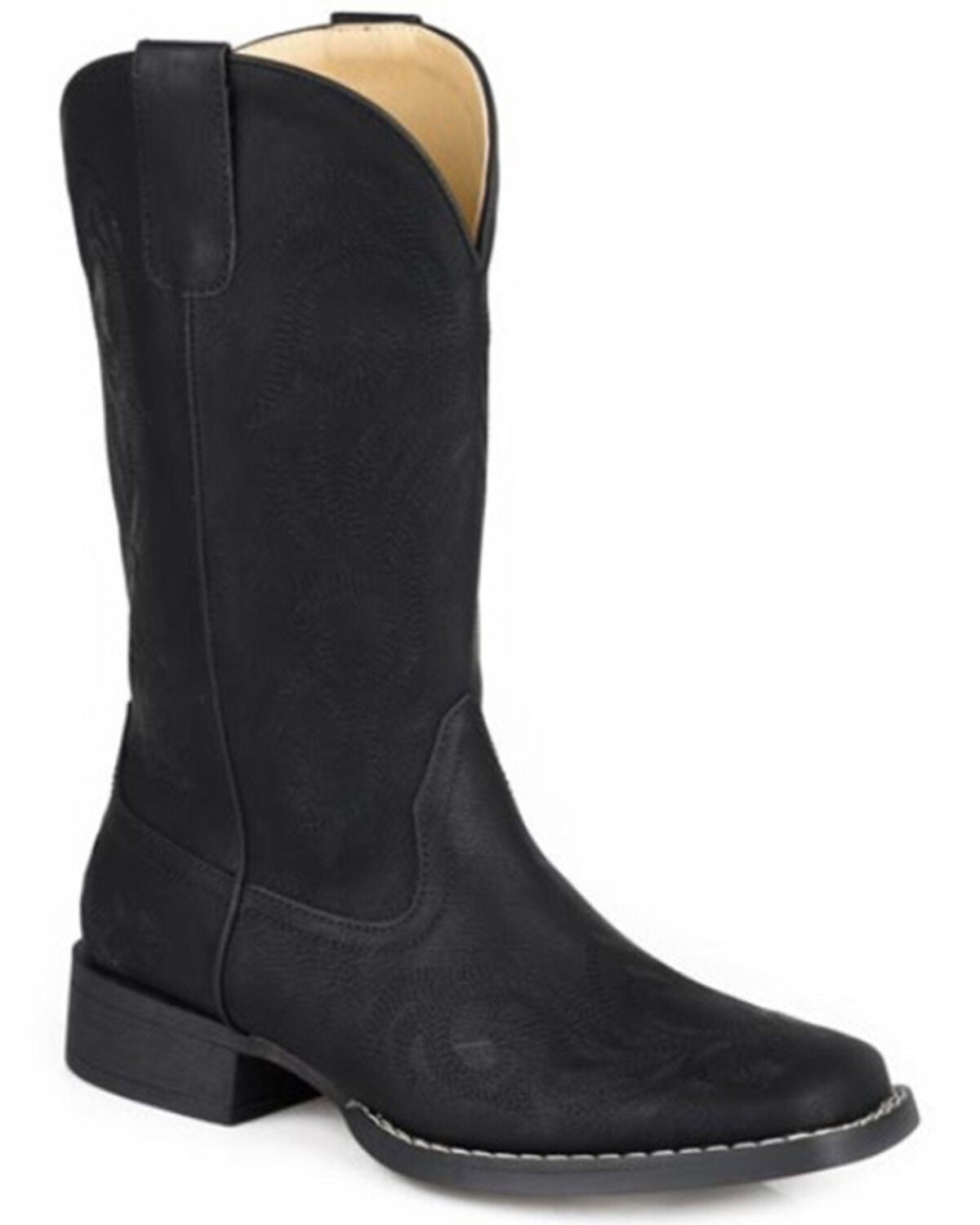 Image #1 - Roper Women's Riley Western Boots - Square Toe, Black, hi-res