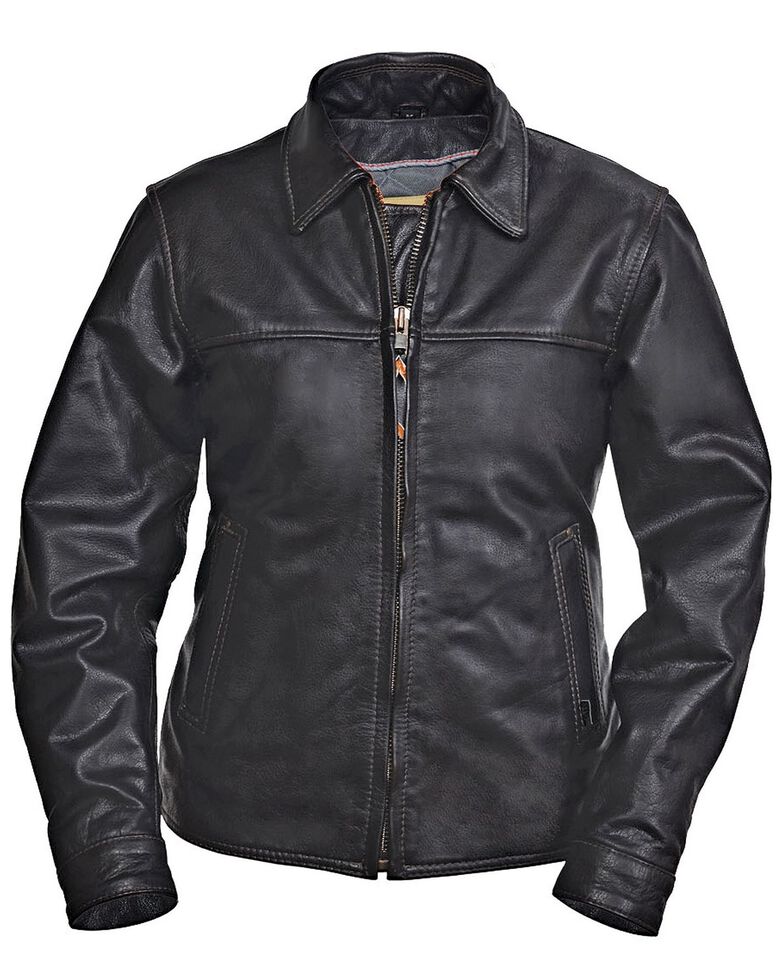 STS Ranchwear Women's Rifleman Black Leather Jacket | Sheplers