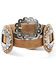 Shyanne Women's Brown Multi Studded Concho Belt , Brown, hi-res