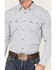Moonshine Spirit Men's Temple Medallion Floral Print Long Sleeve Snap Western Shirt , White, hi-res