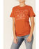Image #2 - Wondery Women's Rust Desert Bound Steer Head Graphic Tee, Rust Copper, hi-res