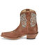 Image #3 - Justin Women's Isabella Barnwood Western Booties - Snip Toe, Brown, hi-res