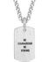 Montana Silversmiths Men's Lift Up In Faith Dog Tag Necklace, Silver, hi-res