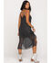 Image #2 - Band of the Free Women's Black Dot Slip Midi Dress, , hi-res