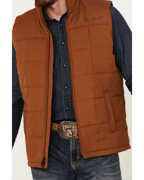 Image #3 - Ariat Men's Crius Insulated Conceal Carry Vest, Chestnut, hi-res