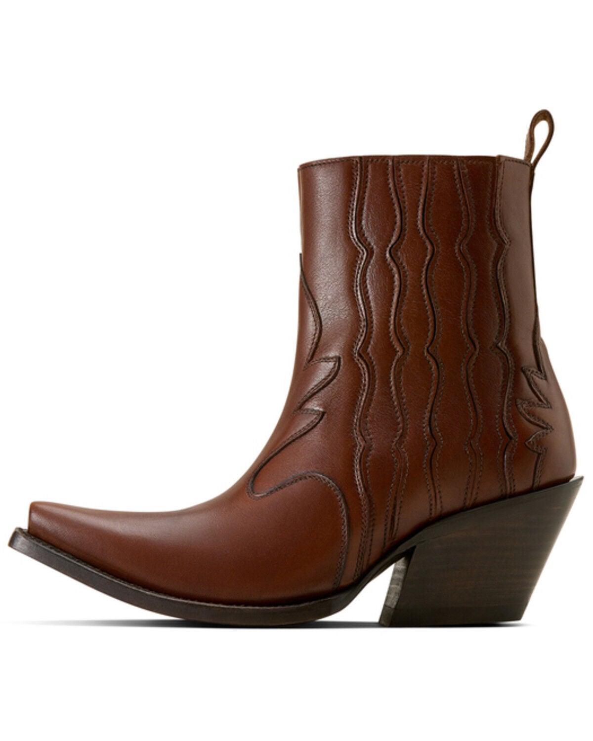 Image #3 - Ariat Women's Jade Western Booties - Snip Toe, Brown, hi-res