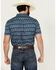Image #4 - RANK 45&reg; Men's Weststamp Southwestern Geo Print Short Sleeve Button-Down Stretch Western Shirt, Dark Blue, hi-res