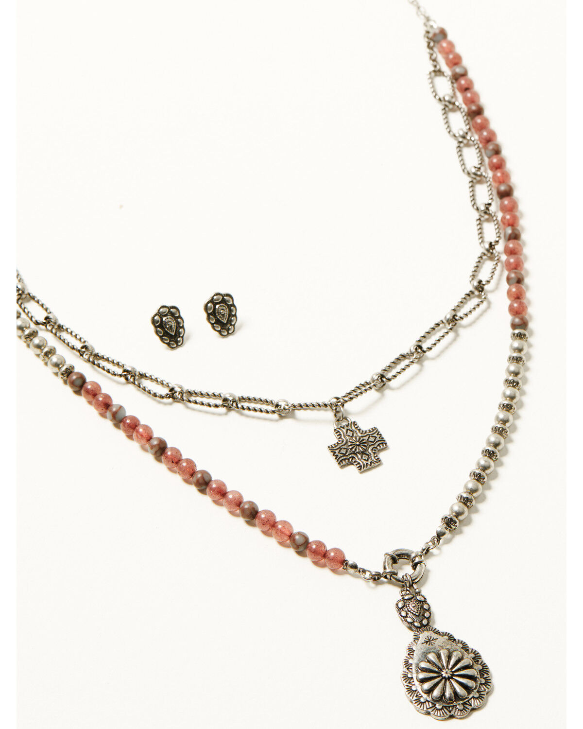 Image #1 - Shyanne Women's Strawberry Skies Jewelry Set - 2 Piece, Silver, hi-res