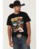 Image #1 - Nascar Men's Boot Barn Exclusive Austin Dillon Short Sleeve Graphic T-Shirt, Black, hi-res