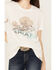 Ariat Women's Surfin' Longhorn Aloha Short Sleeve Graphic Tee , Ivory, hi-res