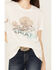 Image #3 - Ariat Women's Surfin' Longhorn Aloha Short Sleeve Graphic Tee , Ivory, hi-res