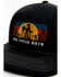 Oil Field Hats Men's Logo Patch Mesh Back Ball Cap , Black, hi-res