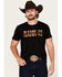 Image #1 - RANK 45® Men's Texas Trails Logo Short Sleeve Graphic T-Shirt, Black, hi-res
