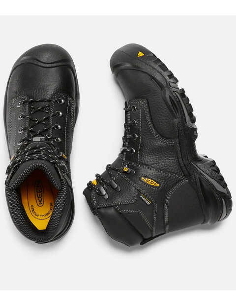 Image #4 - Keen Men's 6" Mt. Vernon Waterproof Work Boots - Steel Toe, Black, hi-res