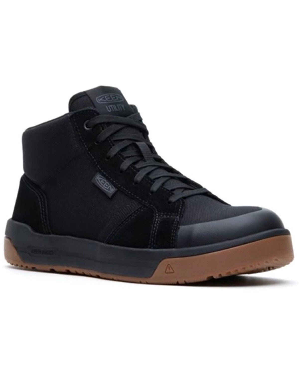Keen Men's Kenton Mid Work Shoes - Carbon Toe, Black, hi-res