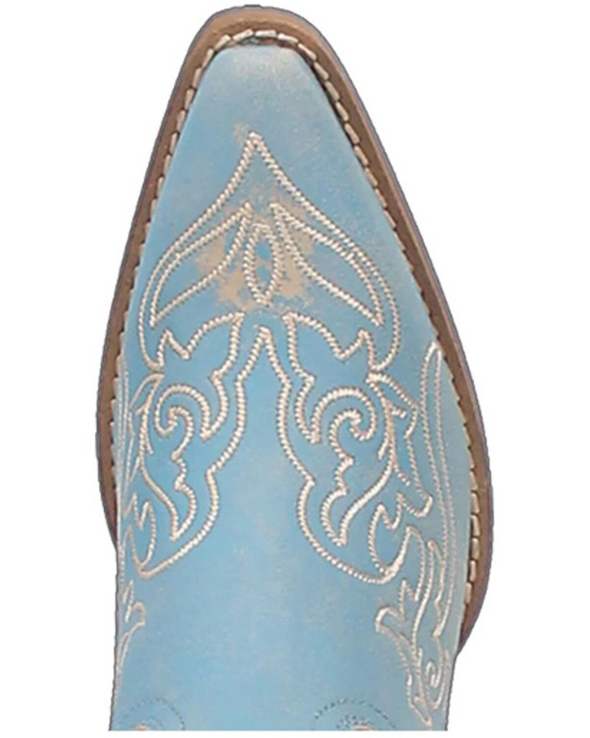 Image #6 - Dingo Women's Flirty N' Fun Western Boots - Snip Toe, Light Blue, hi-res