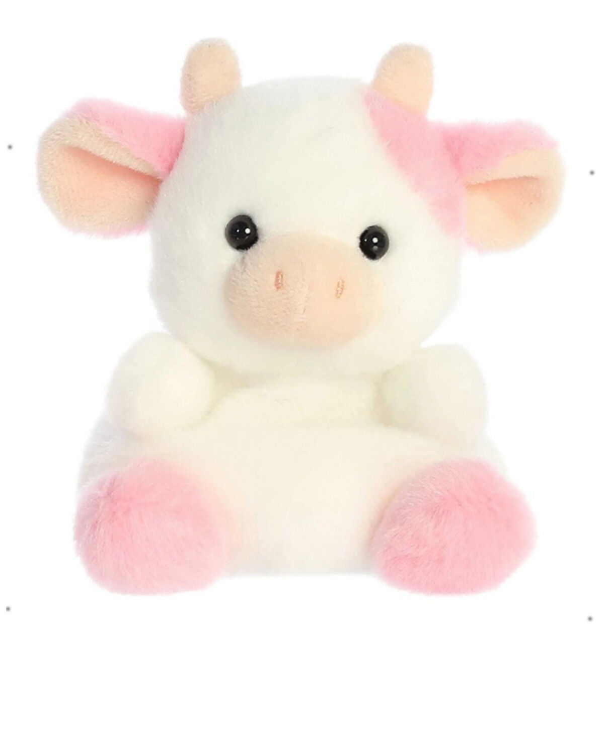Image #1 - Aurora 5" Strawberry Cow™ Palm Pals™ Plush Toy, White, hi-res