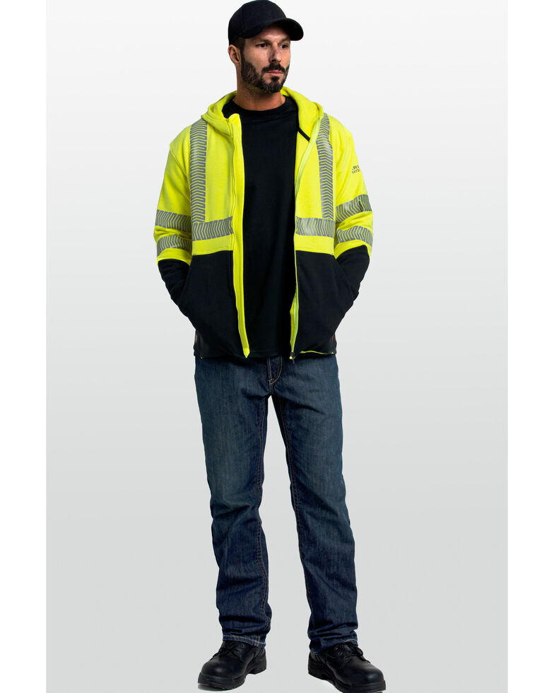 Ariat Men S Fr Hi Vis Full Zip Hooded Work Jacket Big Sheplers