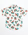 Image #3 - Shyanne Toddler Girls' Floral Print Short Sleeve Western Pearl Snap Shirt, Ivory, hi-res