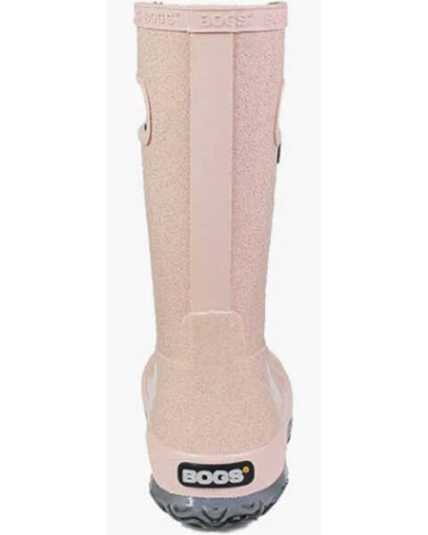 Image #4 - Bogs Girls' Glitter Rain Boots - Round Toe, Rose, hi-res