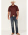 Image #2 - Ariat Men's Solid Tek Short Sleeve Polo Shirt , Maroon, hi-res