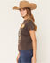 Image #2 - Wrangler Retro Women's Acid Wash Vegas Short Sleeve Graphic Tee, Black, hi-res
