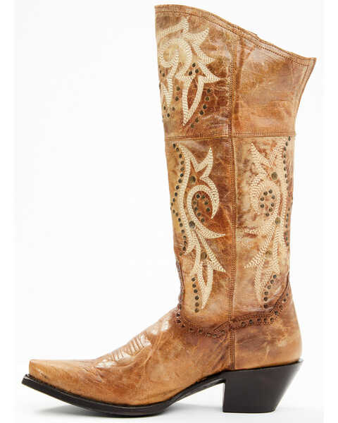 Image #3 - Dan Post Women's Forsaken Western Boots - Snip Toe, Brown, hi-res