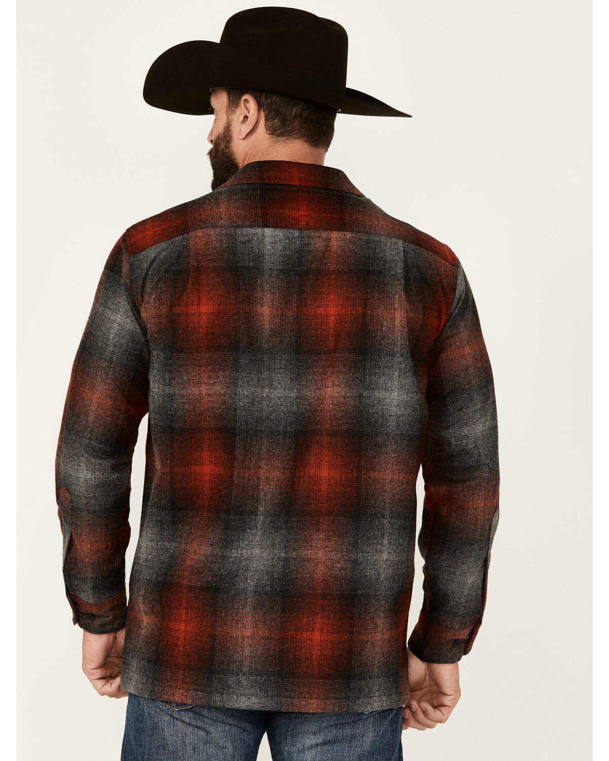 Image #4 - Pendleton Men's Plaid Print Board Shirt, Black, hi-res