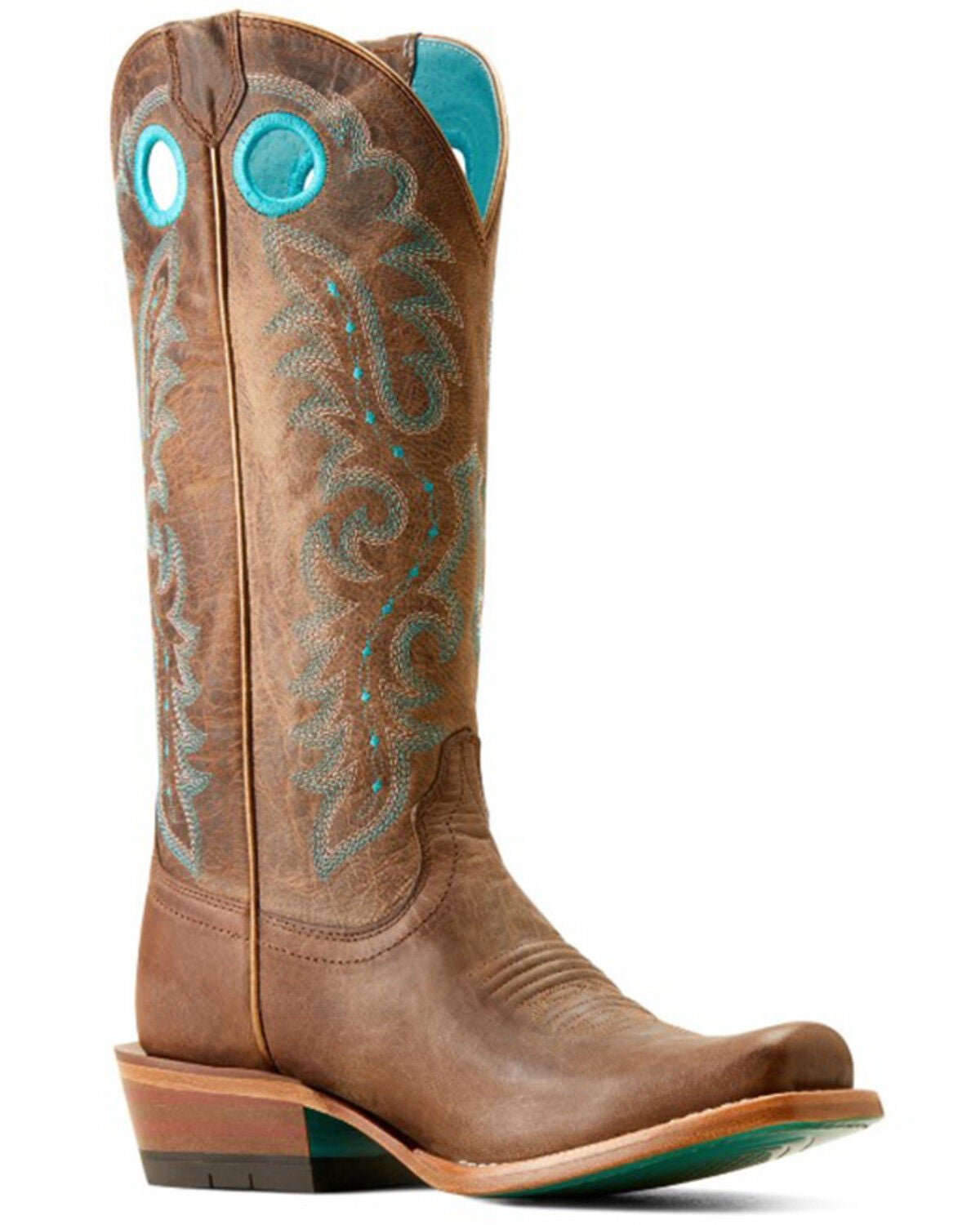 Ariat Women's Futurity Boon Western Boots - Square Toe, Brown, hi-res