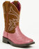 Image #1 - Shyanne Girls' Avery Glitter Western Boots - Broad Square Toe, Pink, hi-res