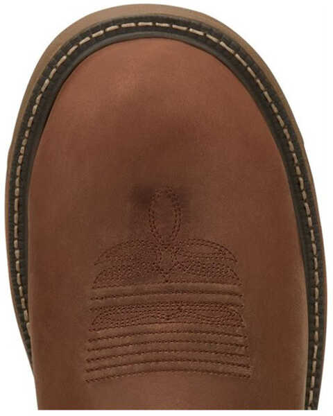 Justin Men's Rush Barley Western Work Boots - Soft Toe, Brown, hi-res