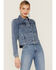 Velvet Heart Women's Russ Frayed Denim Side Zip Jacket, Blue, hi-res