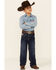 Image #1 - Cinch Boys' White Label Demin Straight Leg Jeans - 4-7, Denim, hi-res
