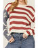 Image #3 - White Crow Women's Americana Sweater, Red, hi-res