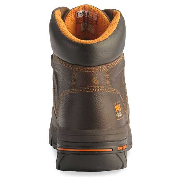 Image #7 - Timberland Pro Brown 6" Helix Boots - Composite Toe, Brown, hi-res
