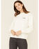 Wrangler Modern Women's Peace Wins Graphic Pullover Sweatshirt , White, hi-res