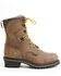Image #2 - Hawx Men's 8" Logger Lace-Up Waterproof Work Boot - Steel Toe, Chocolate, hi-res