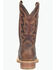 Image #4 - Double H Men's 11" Bowie USA Roper Performance Western Boots - Broad Square Toe, Brown, hi-res