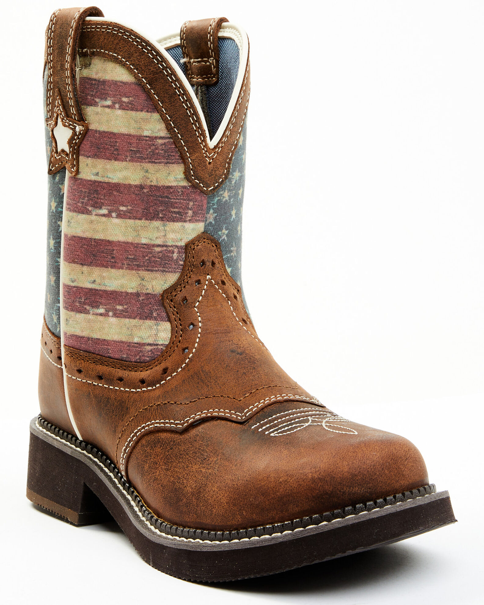 Wide round 2025 toe cowboy boots