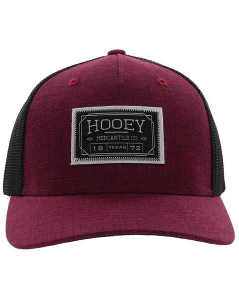 Image #3 - Hooey Men's Doc Logo Patch FlexFit Trucker Cap , Purple, hi-res