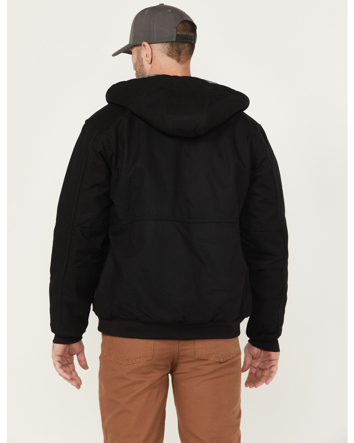 Image #4 - Hawx Men's Hooded Bomber Jacket, Black, hi-res