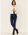 Image #2 - Shyanne Women's Crochet Back Button-Down Crop Jacket, White, hi-res