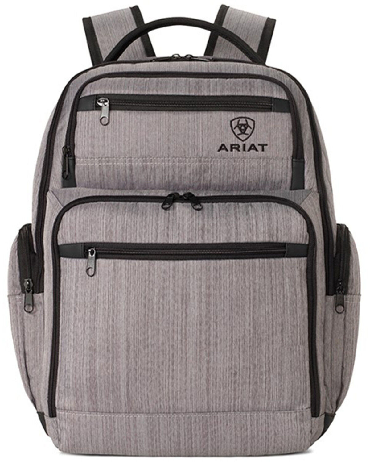 Image #1 - Ariat Canvas Adjustable Strap Backpack, Grey, hi-res