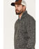 Pacific Teaze Men's 1/4 Zip Pullover Plaid Lined Bonded Sweater, Heather Grey, hi-res