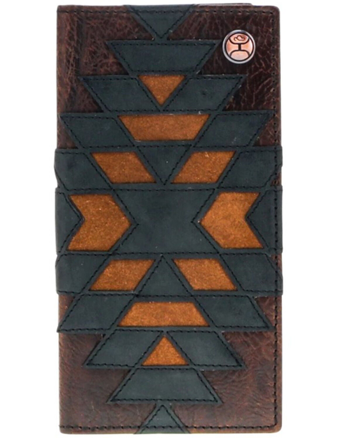 Hooey Men's Kai Patchwork Rodeo Wallet, Brown, hi-res